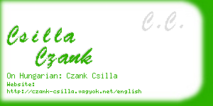 csilla czank business card